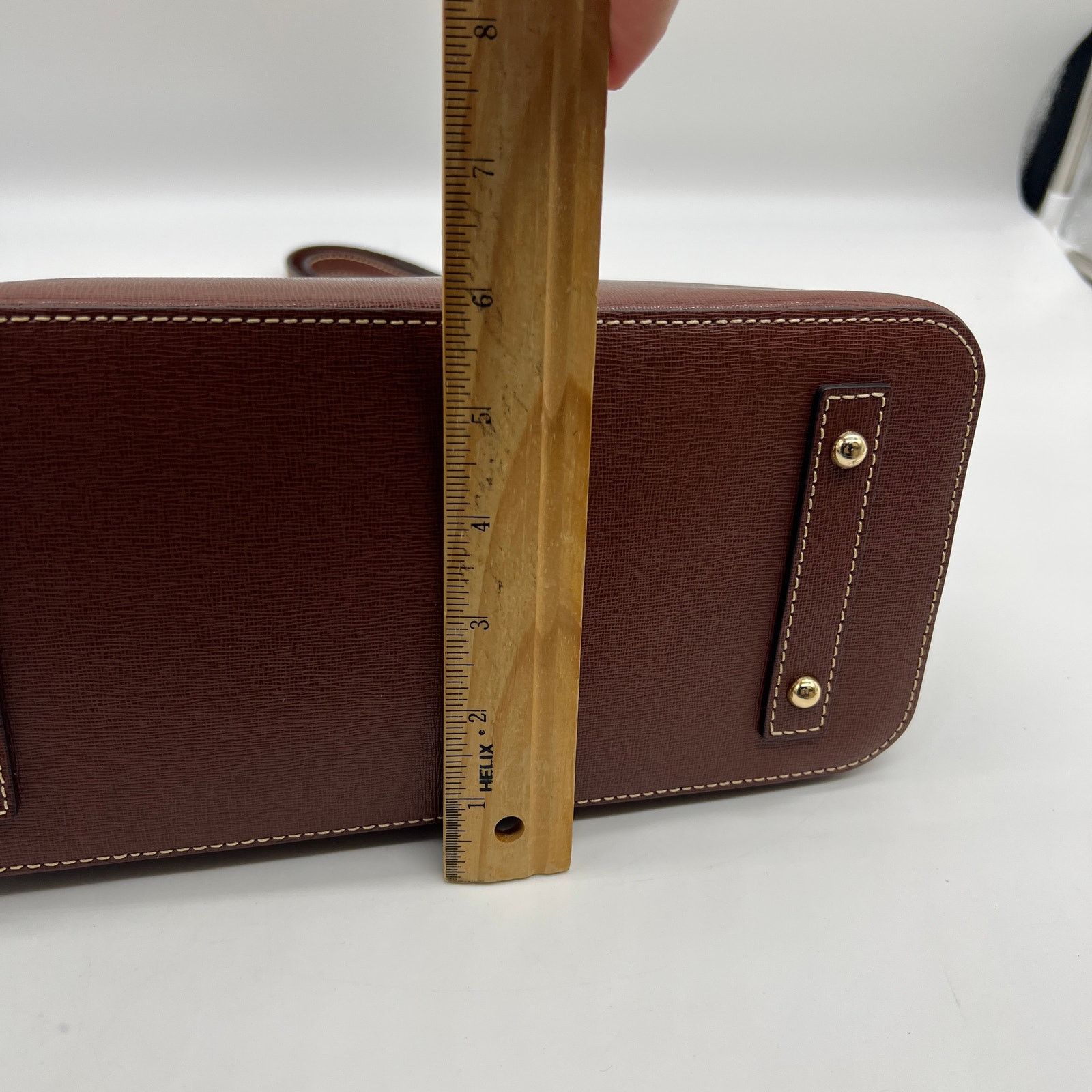 Dooney & Bourke Dooney & Bourke Saffiano Leather Hobo Handbags Amber Brown Size ONE SIZE - 10 Thumbnail