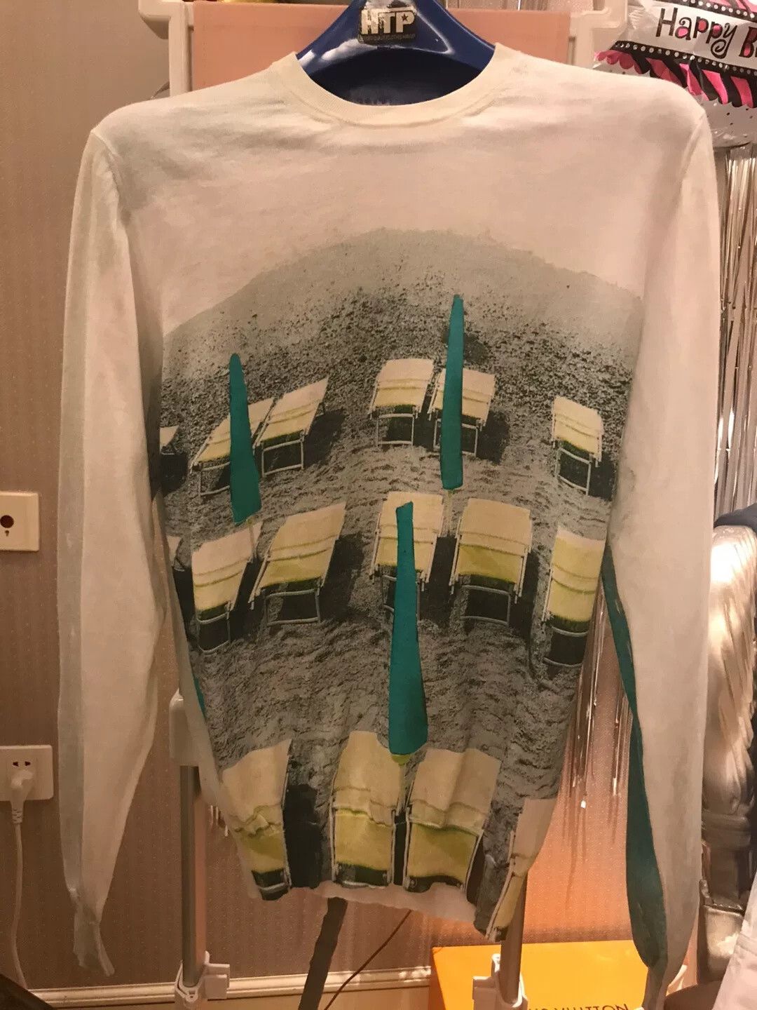 Etro Etro Beach Umbrella Print Knit Cotton T-shirt Size US M / EU 48-50 / 2 - 1 Thumbnail