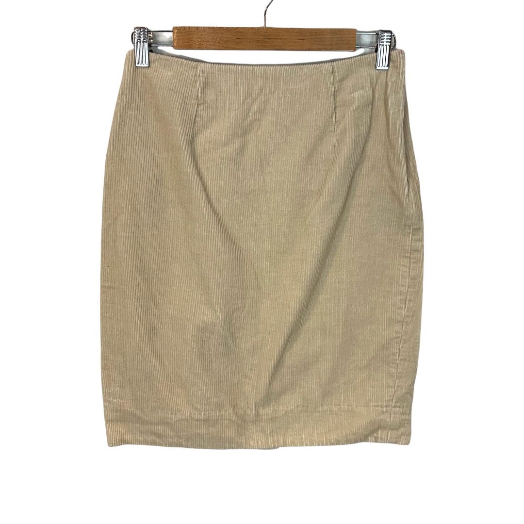 Anthropologie Anthropologie Maeve Beige Tan Corduroy Pencil Skirt 0 XS Size 25" / US 0 / IT 36 - 1 Thumbnail