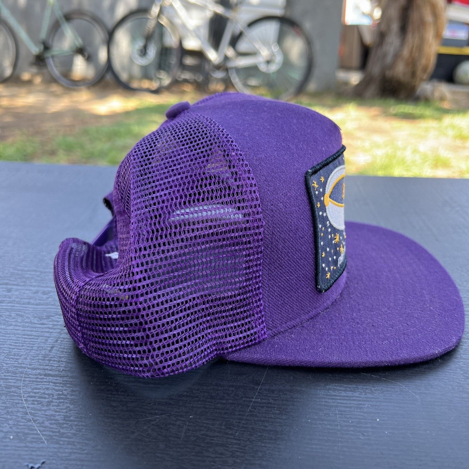 Supreme Supreme Purple Blimp World Is Yours Mesh Snapback Hat Size ONE SIZE - 5 Thumbnail