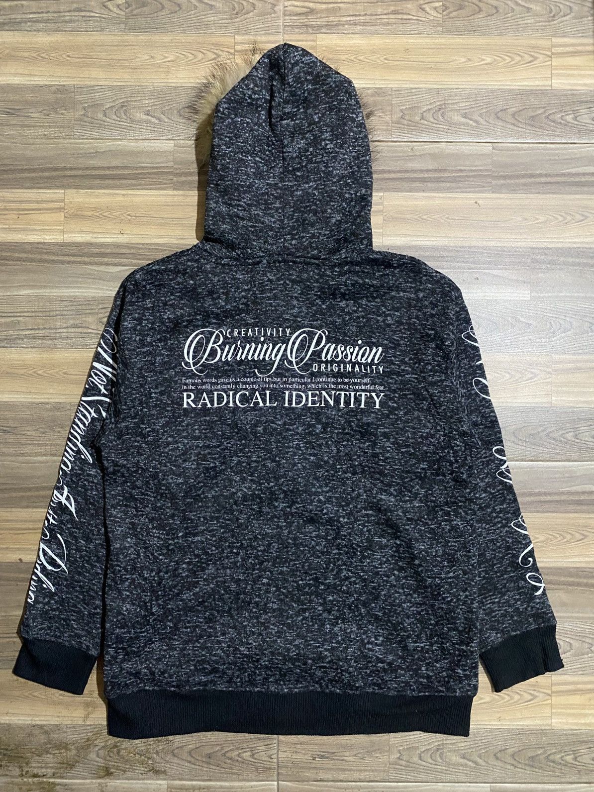 Beauty Beast × Japanese Brand BURNING PASSION FUR HOODIES Size US XXL / EU 58 / 5 - 9 Thumbnail
