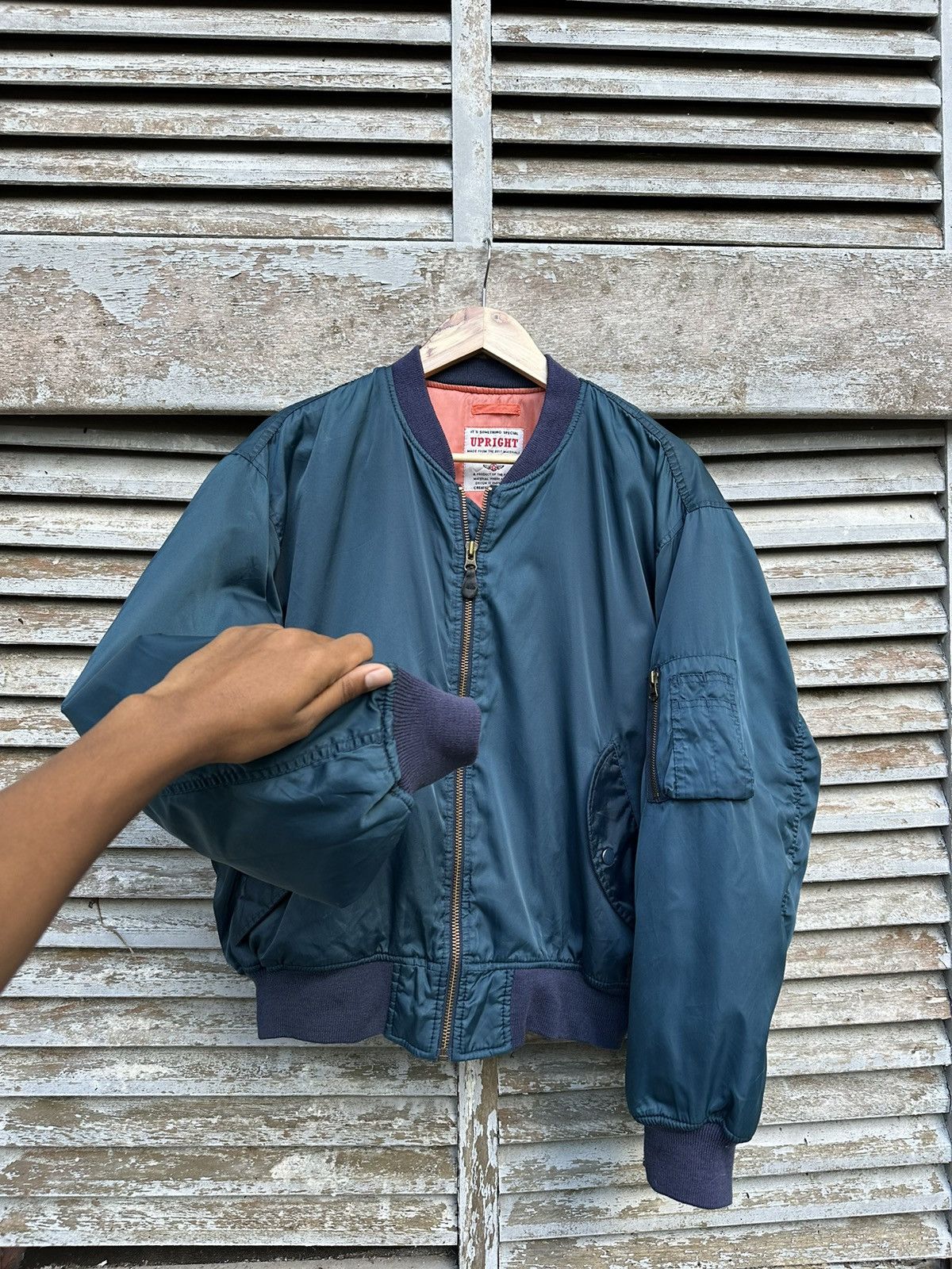 Vintage 🪖Vintage MA-1 Man Intermediate Upright Bomber Jacket Size US M / EU 48-50 / 2 - 7 Thumbnail