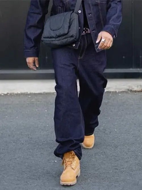 Jean DRIP Y2K baggy Vintage jeans denim Size US 34 / EU 50 - 1 Thumbnail