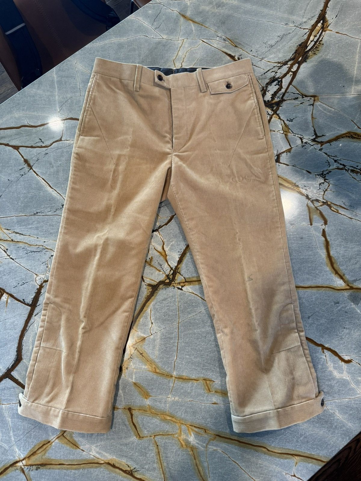 Undercover RARE!! Undercoverism Size 3 Tan Bootcut Corduroy Slacks Size US 31 - 1 Thumbnail