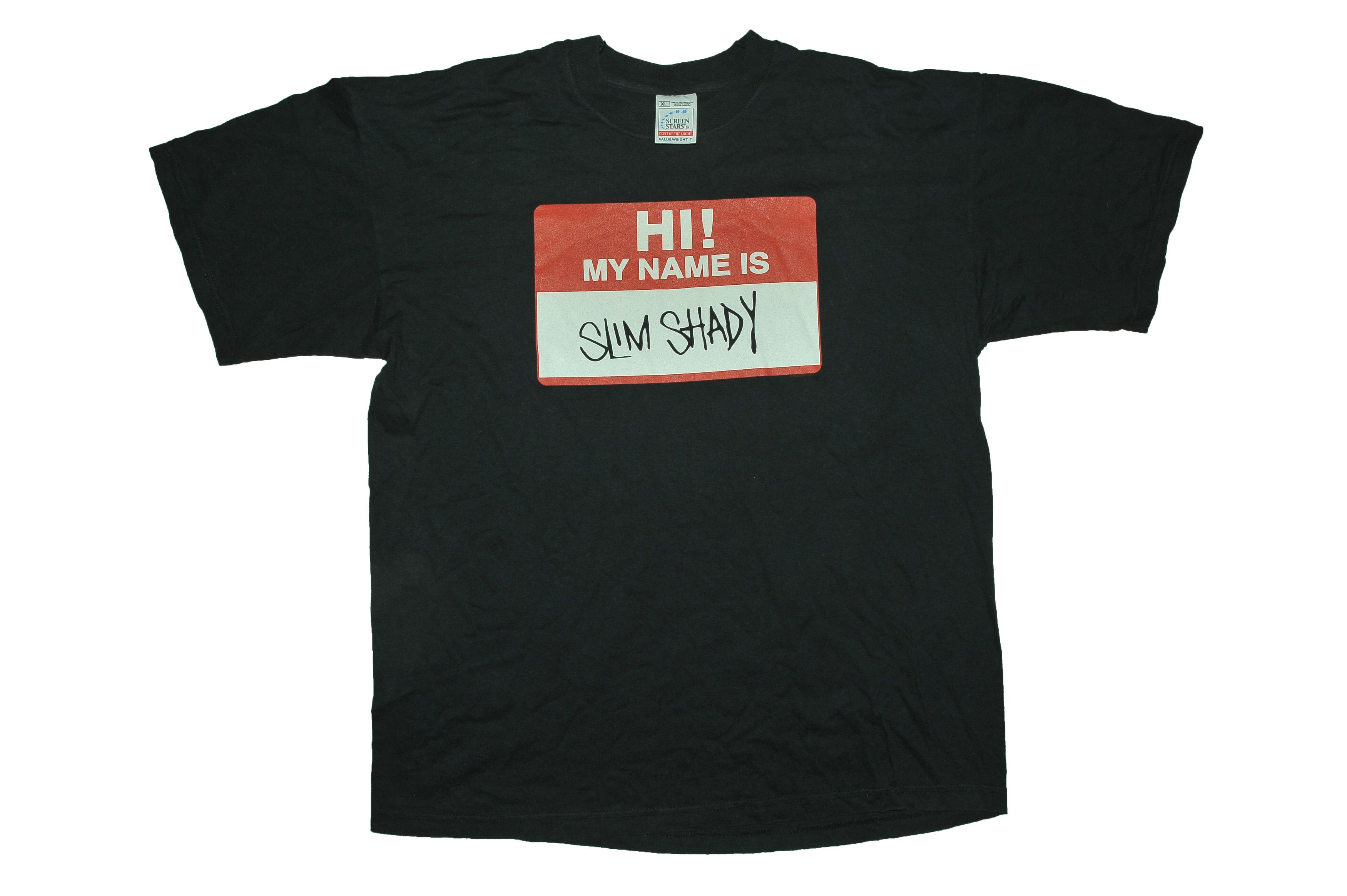 Vintage Vintage 90s Eminem - Hi My Name Is Slim Shady 1999 T-Shirt Size US XL / EU 56 / 4 - 1 Thumbnail