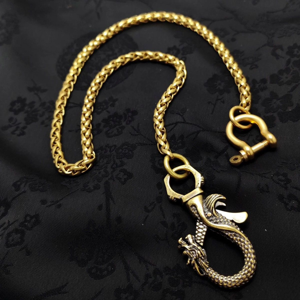 Vintage Retro Dragon Hook Jeans Chain Size ONE SIZE - 2 Thumbnail