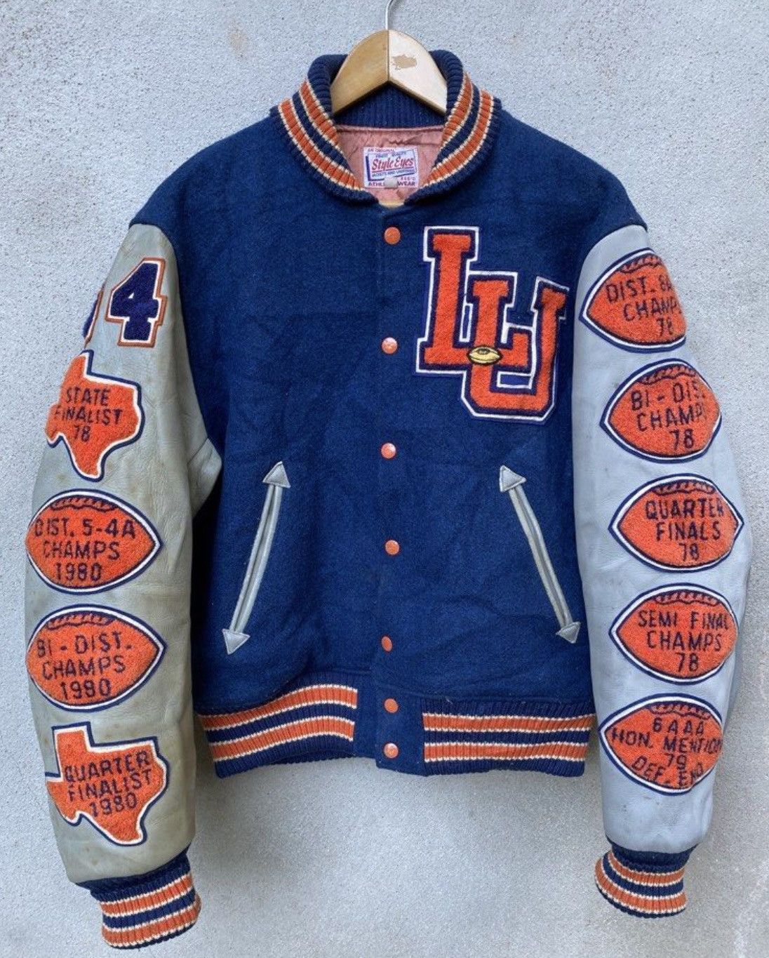 Sugar Cane Vintage Sugar Cane Varsity Style Eyes Toyo Leather Jacket Size US M / EU 48-50 / 2 - 1 Thumbnail
