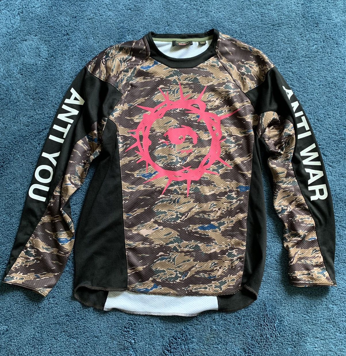 image of Supreme Undercover Moto Jersey in Camo, Men's (Size Small)