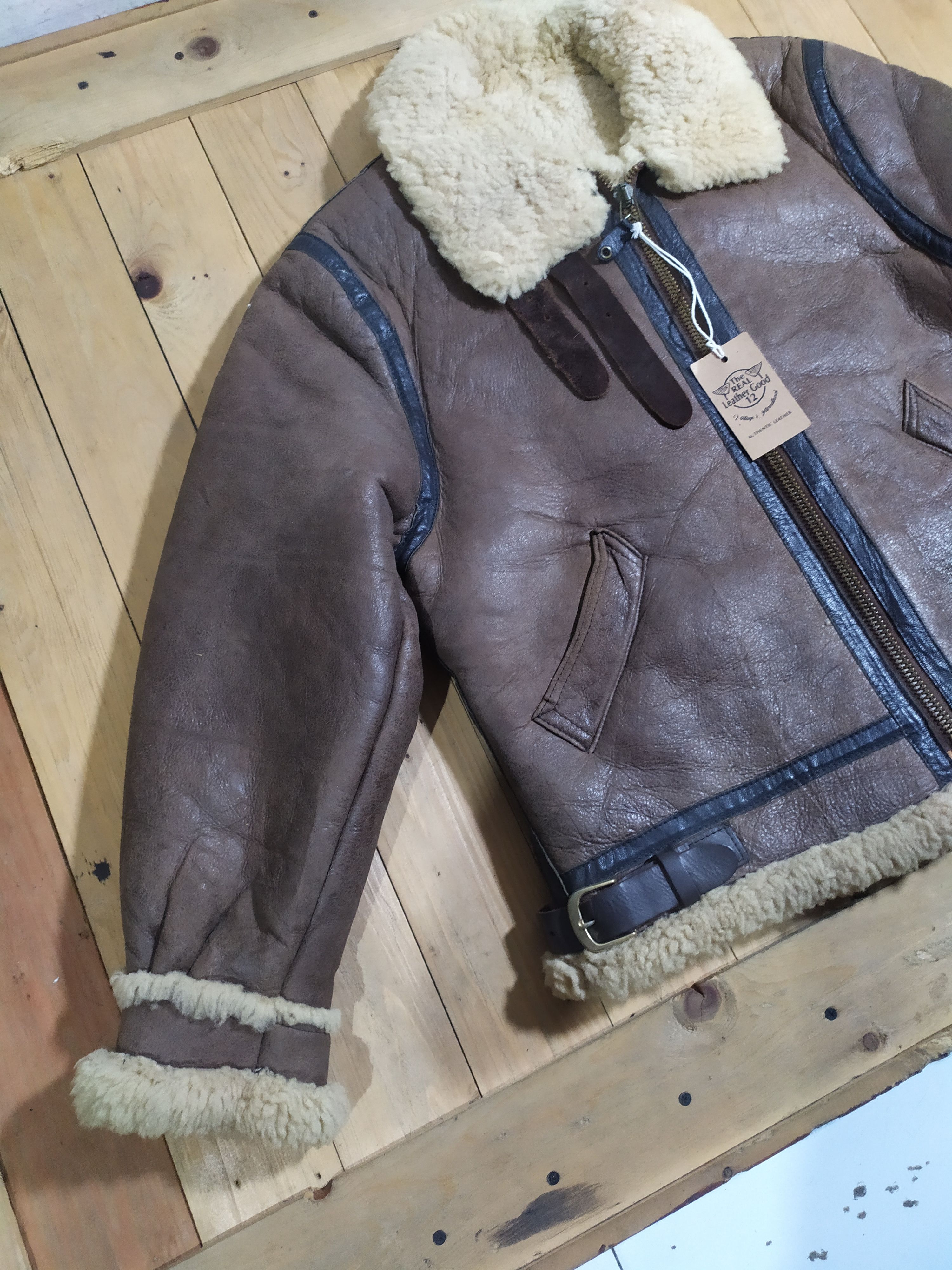 Golden Bear GOLDEN BEAR LEATHER TYPE B3 SHEEPSKIN FLIGHT JACKET Size US M / EU 48-50 / 2 - 7 Thumbnail