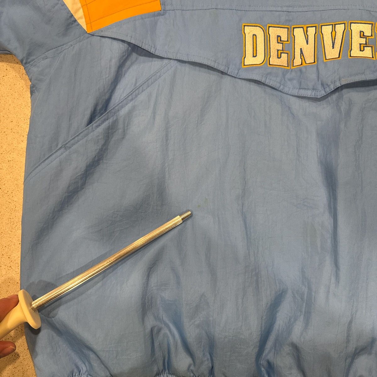 Adidas Vintage Denver Nuggets Adidas 1/2 Zip Puffer Jacket Size US XXL / EU 58 / 5 - 9 Thumbnail