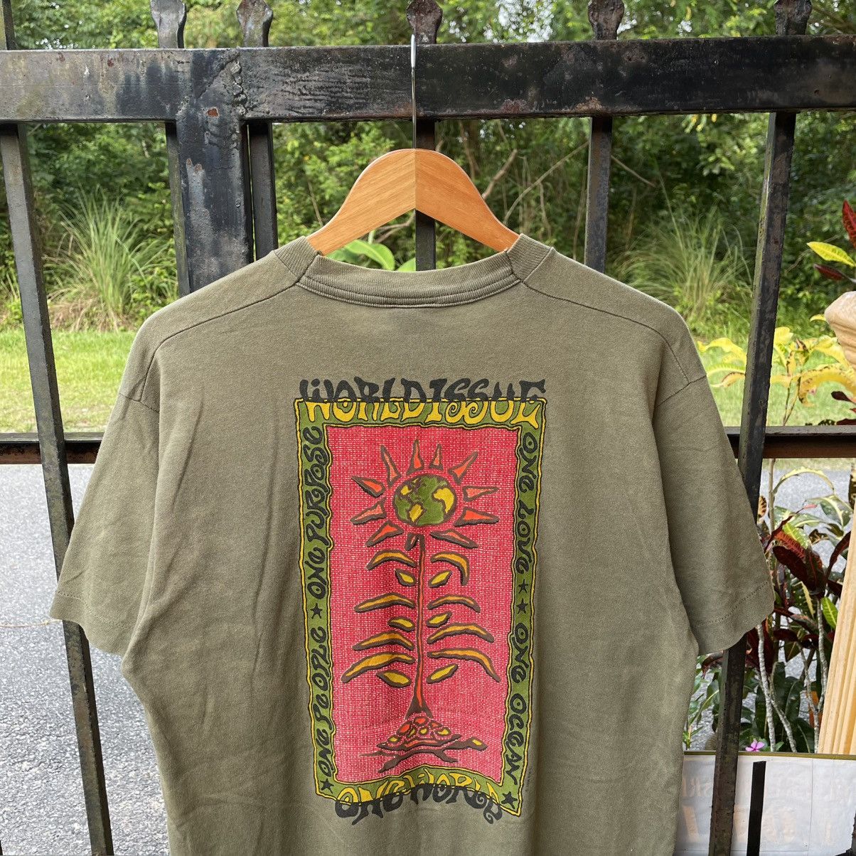 Welcome Skateboards 🔥Vintage 1994 World Issue Big Logo Sun Faded Skate Tee Size US L / EU 52-54 / 3 - 2 Thumbnail