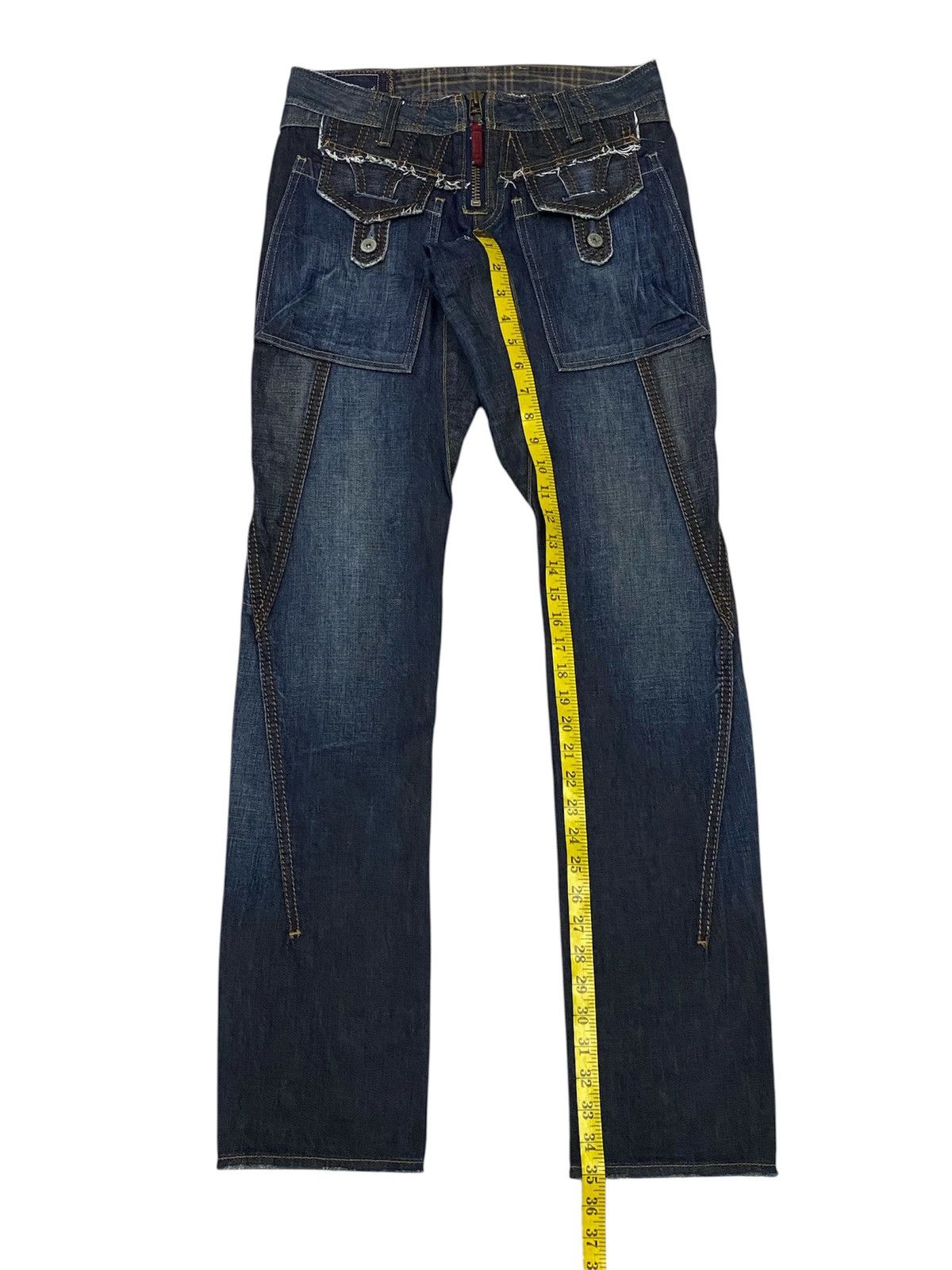 Marithe + Francois Girbaud Marithe Francois Girbaud Spiral Cut Denim Pants Size 28" / US 6 / IT 42 - 22 Thumbnail