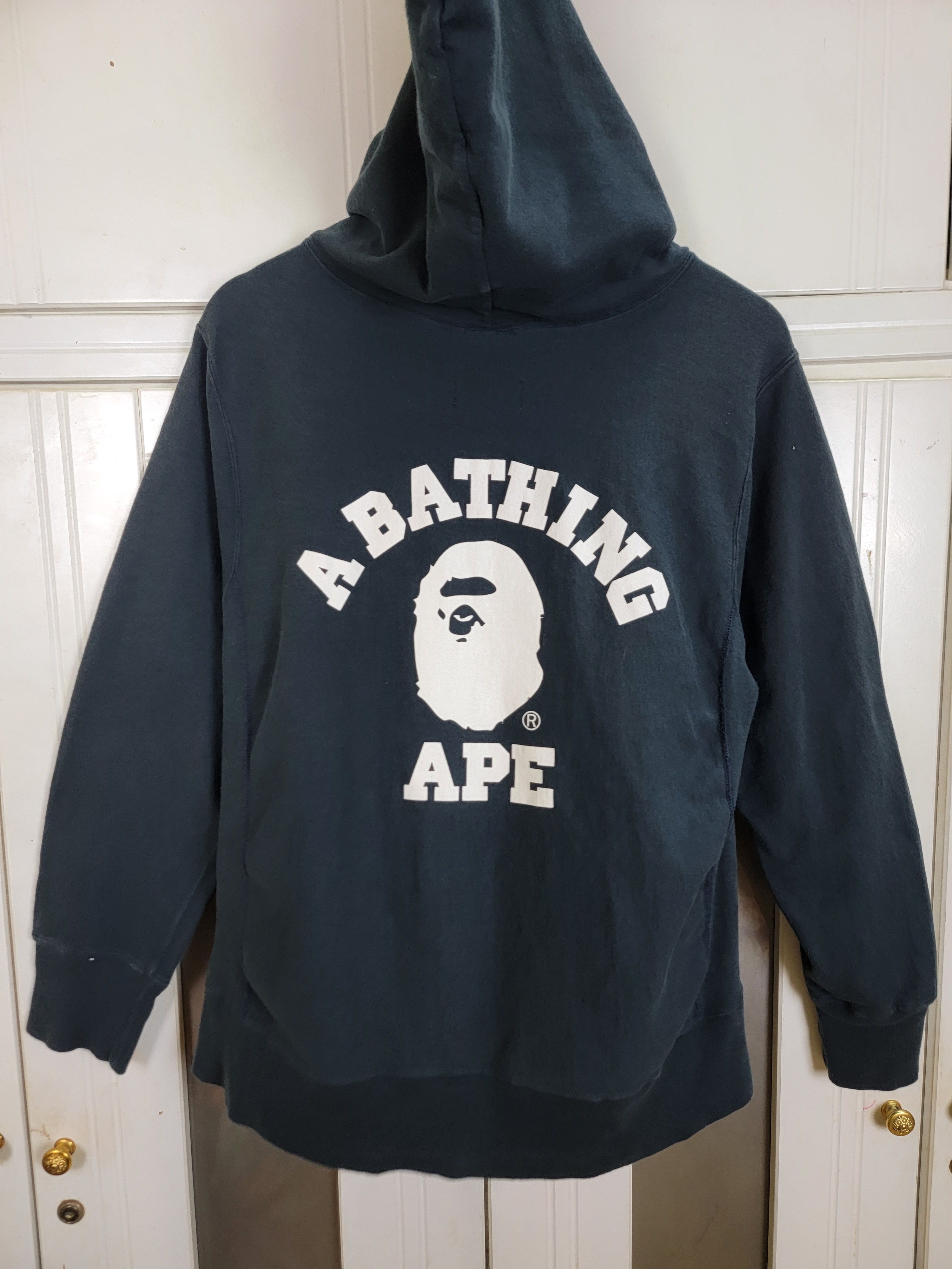 Bape Bape X Champion College Zip Hoodie Size US XL / EU 56 / 4 - 4 Thumbnail