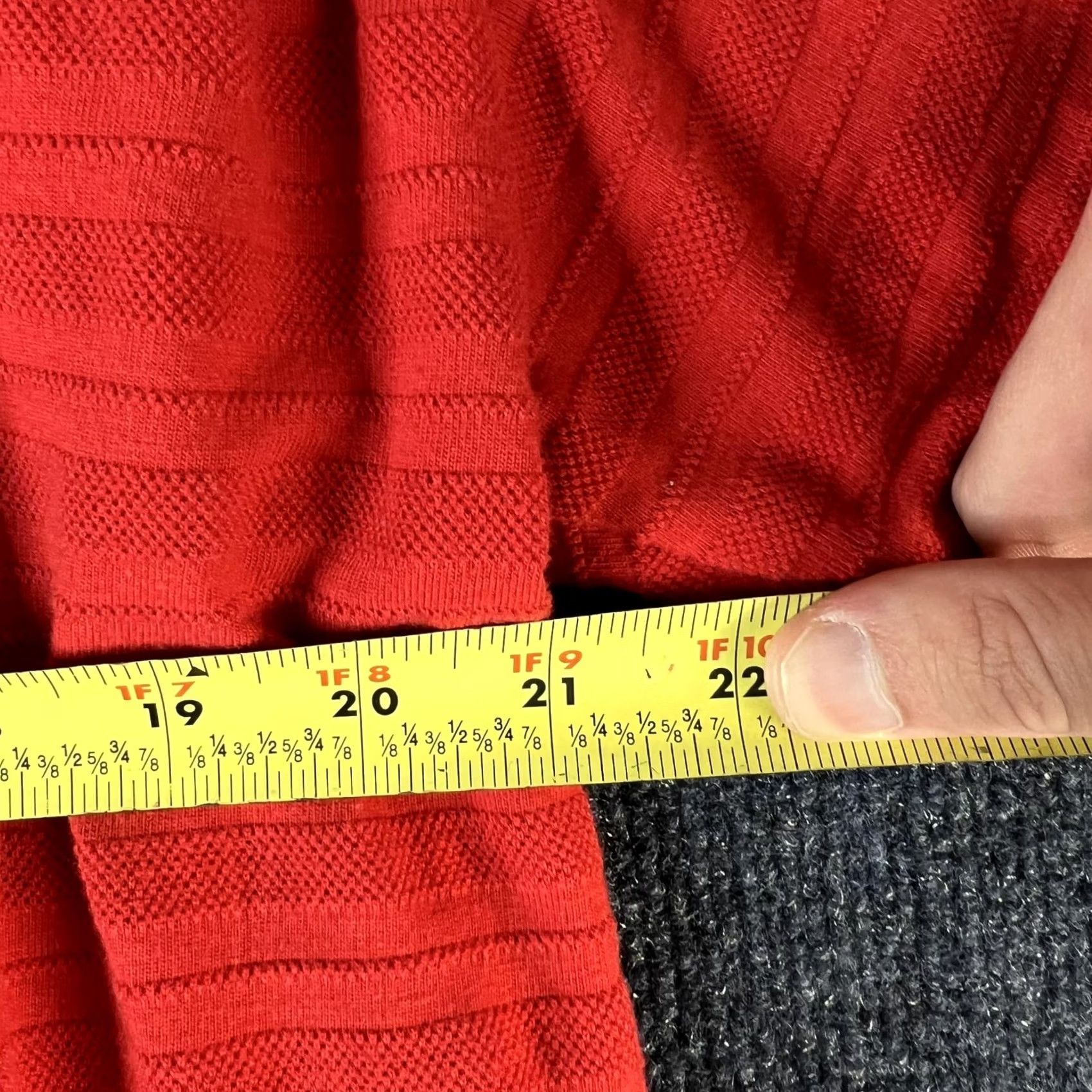 Vintage Y2K Boss By IG Design Shirt Mens 2XL Red Textured Knit Short Sleeve Casual Tee Size US XXL / EU 58 / 5 - 4 Thumbnail