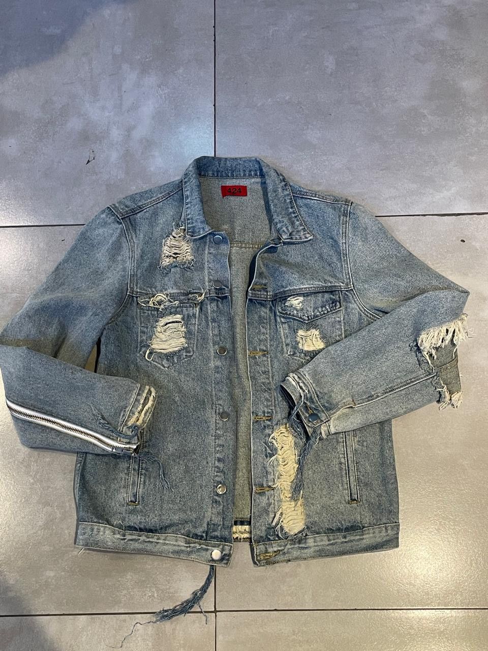 424 424 distressed denim jacket Size US L / EU 52-54 / 3 - 1 Thumbnail