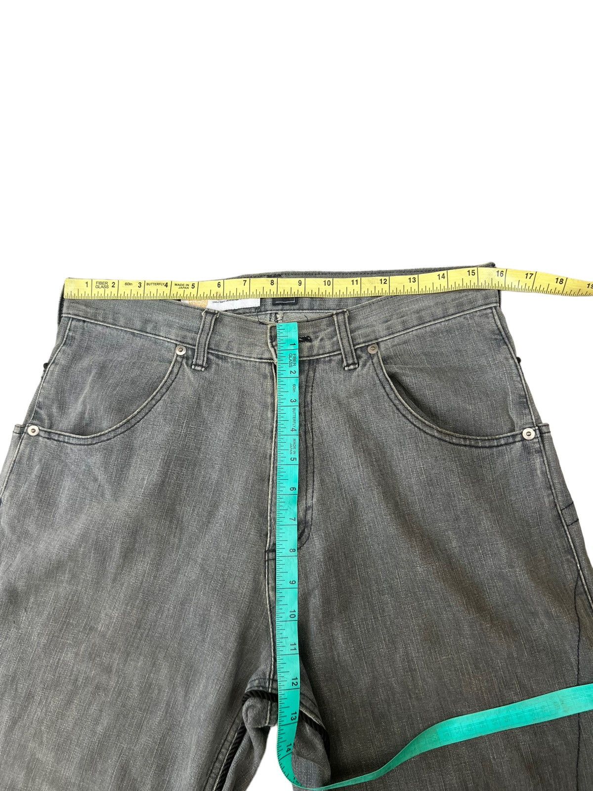 Swagger Vintage MANIFEST GELW Japan Dirty Mud Grey Denim Jeans Size US 31 - 3 Thumbnail