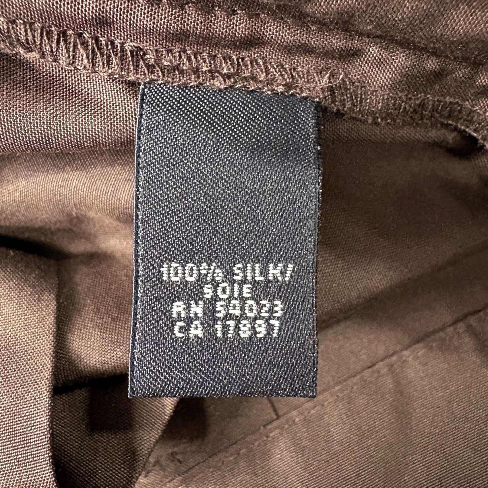 Banana Republic Banana Republic Silk Cropped Pants Womens 8 Brown Twill Wide Leg Casual Career Silk Pants Women 8 Brown Cropped Pockets Zip Flat Front Size 30" / US 8 / IT 44 - 5 Thumbnail