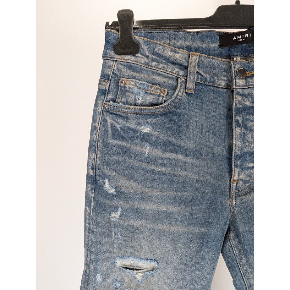 Amiri o1rshd1 Ultra Suede MX1 Jeans in Clay Indigo 31 Size US 31 - 8 Thumbnail