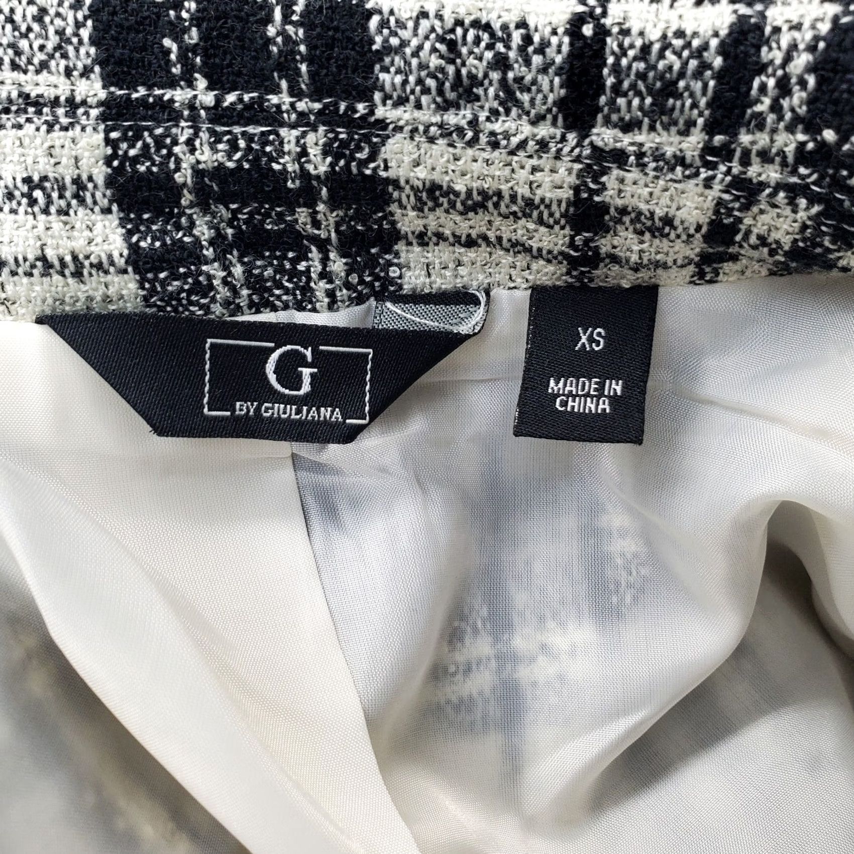 Doublet G by Giuliana Blazer Jacket Womens XS Multicolor Plaid Notch Lapel Double Breasted Blazer Size XS / US 0-2 / IT 36-38 - 6 Thumbnail