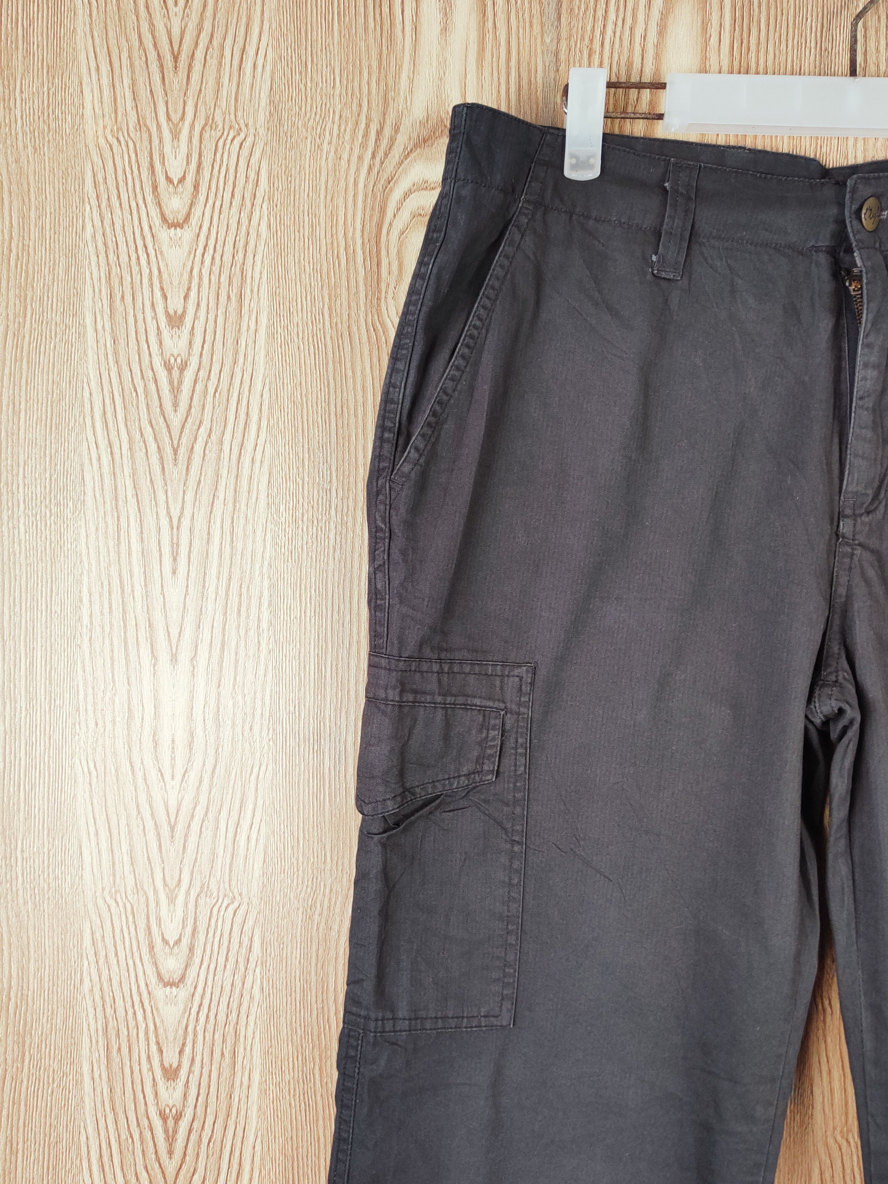 Japanese Brand X'tyle Dark Brown Multipocket Tactical Cargo Pants #W436 Size US 33 - 3 Thumbnail