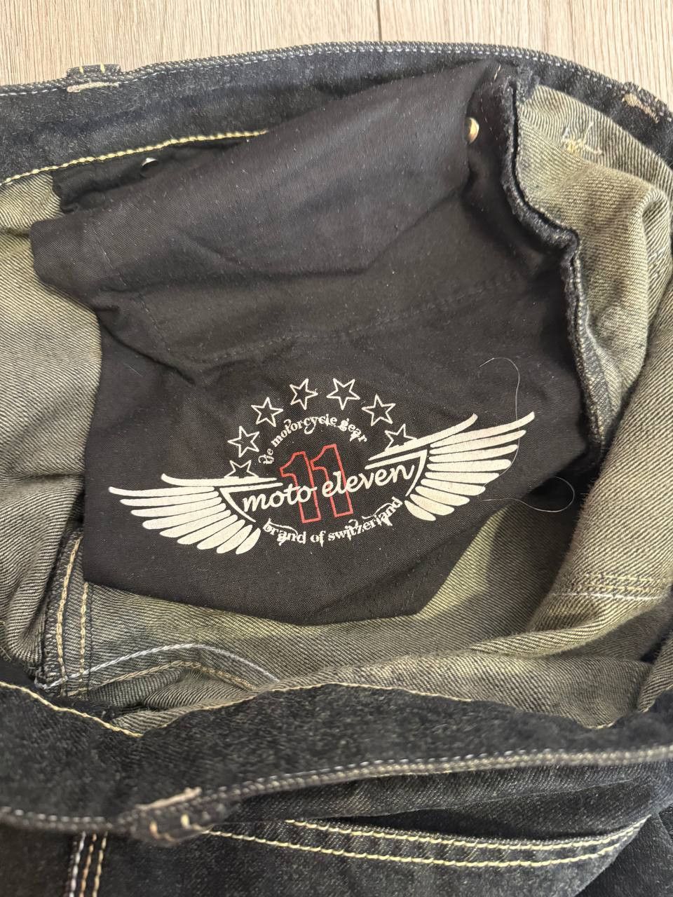 Vintage Royal Enfield moto eleven kewlar jeans W33 L32 Size US 33 - 7 Thumbnail
