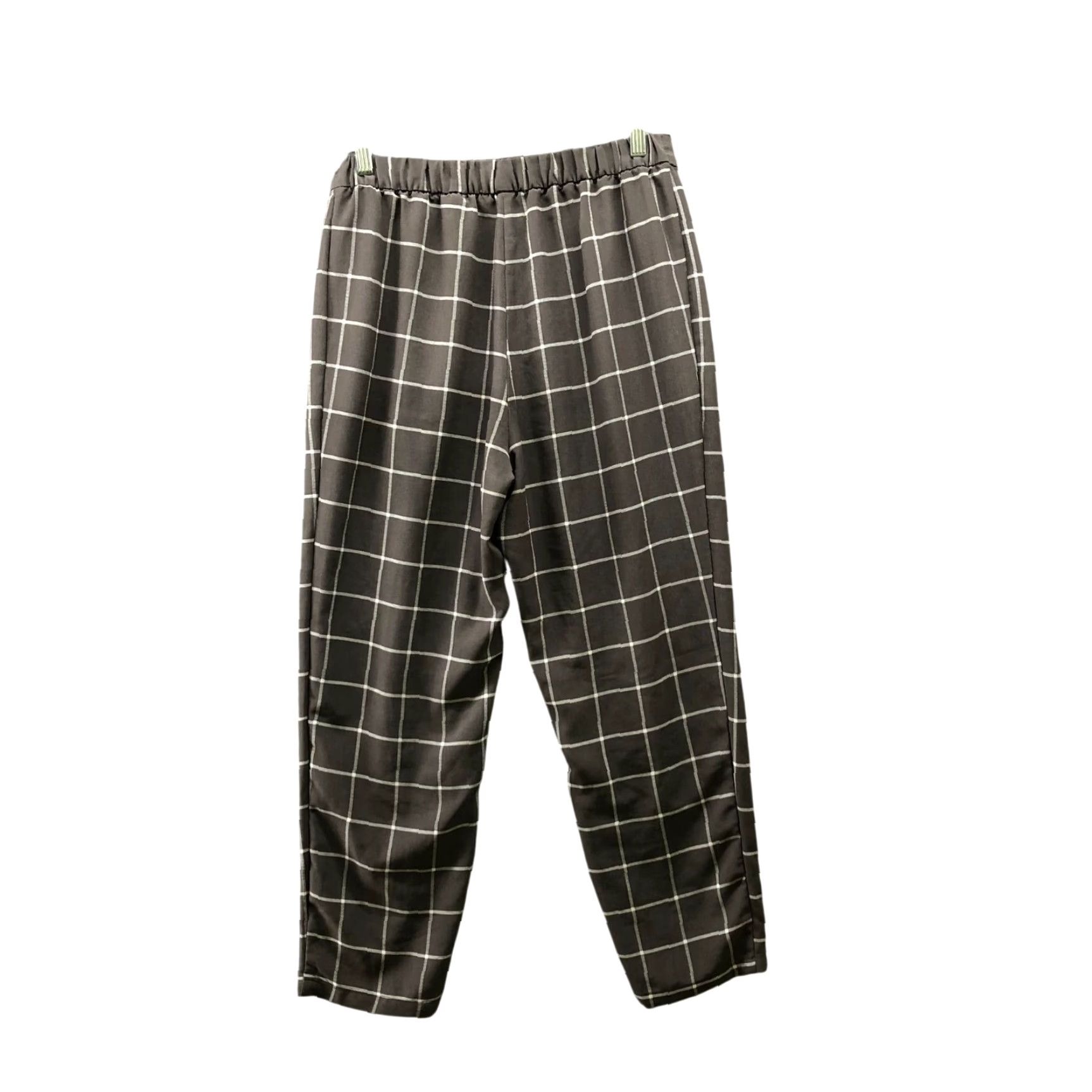 H&M H&M High Waisted Wide Leg Dress Pants Womens 10 Gray Plaid Pleated Relaxed Wide-Leg Pants Dress Pants Mens? Size 32" / US 10 / IT 46 - 2 Thumbnail