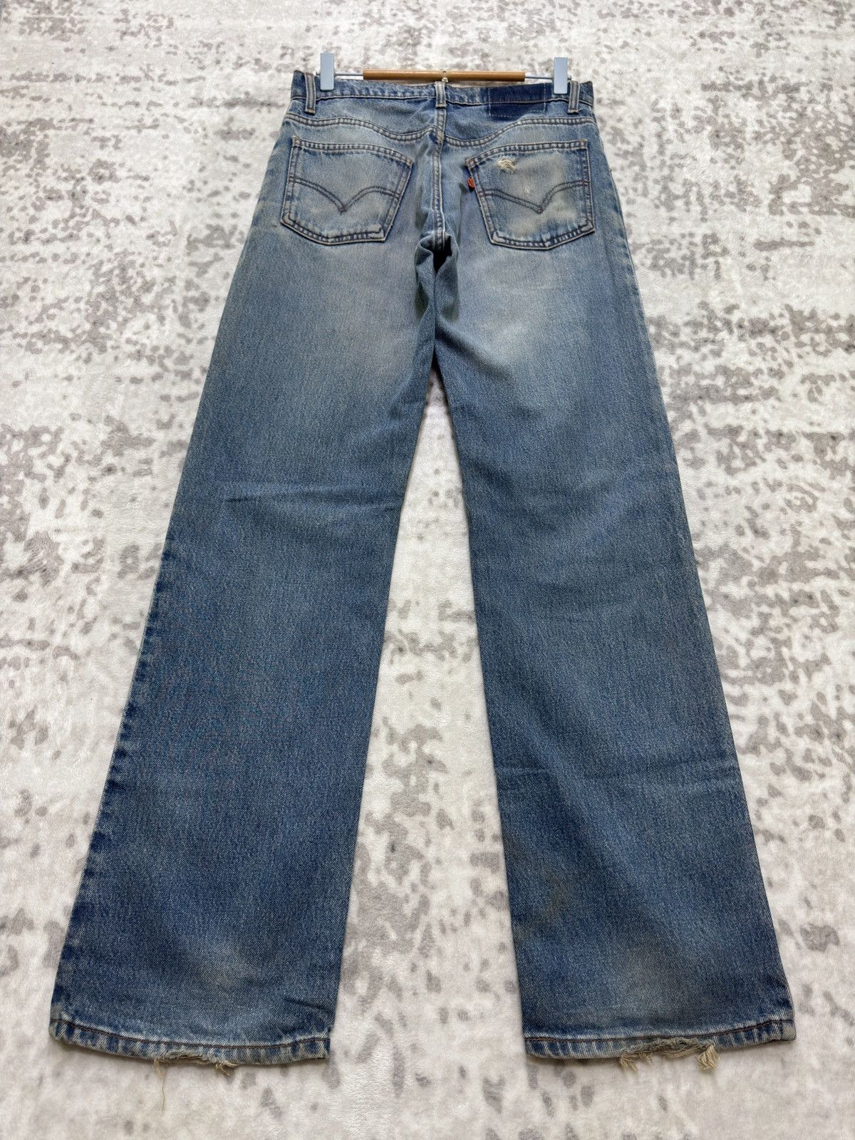 Levi's Levi’s Orange Tab 606 Grunge Distressed Straight Leg Denim Size US 29 - 2 Thumbnail