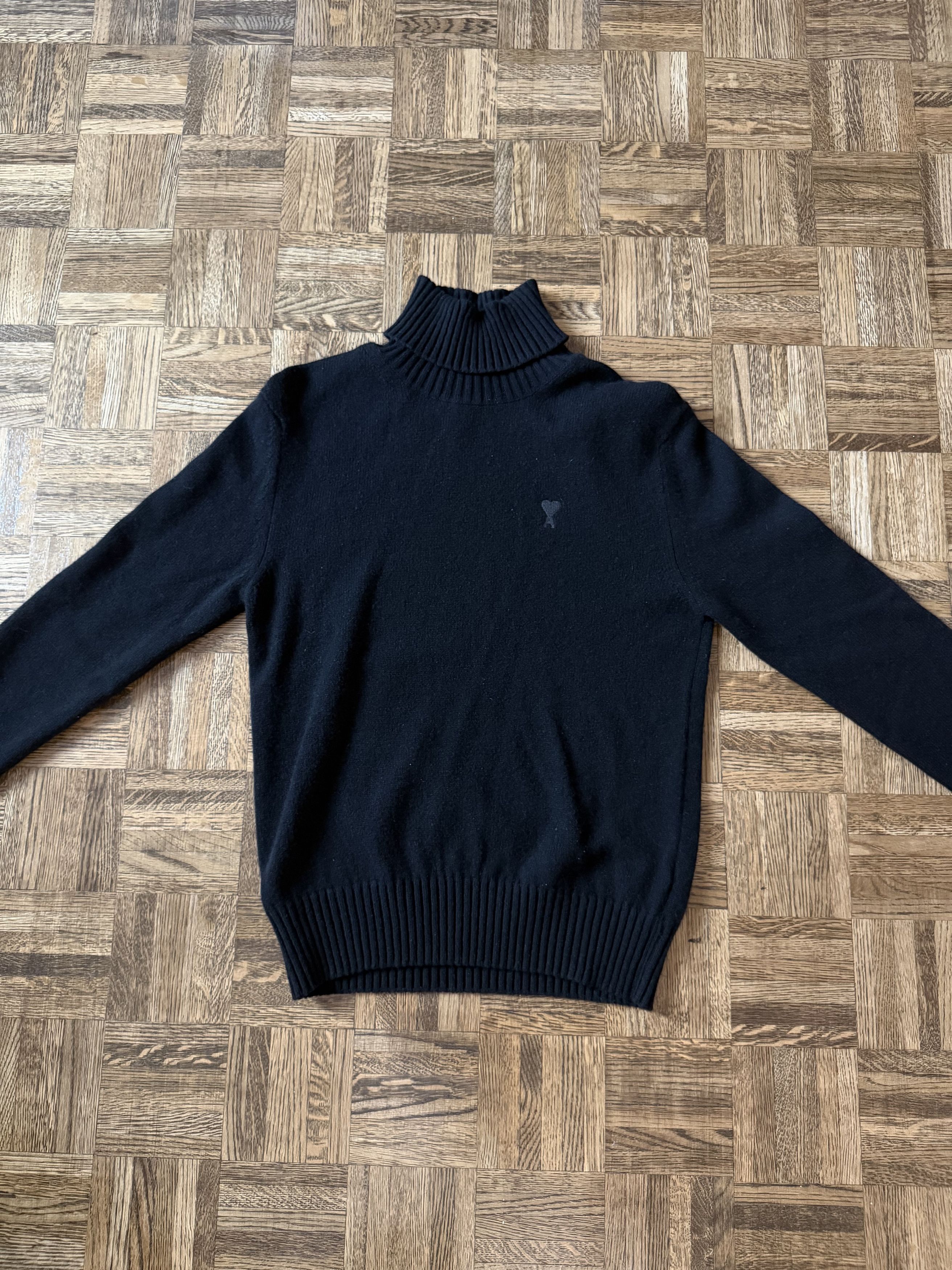 AMI AMI Paris Black Turtleneck Knit Sweater Size S Size US S / EU 44-46 / 1 - 2 Thumbnail