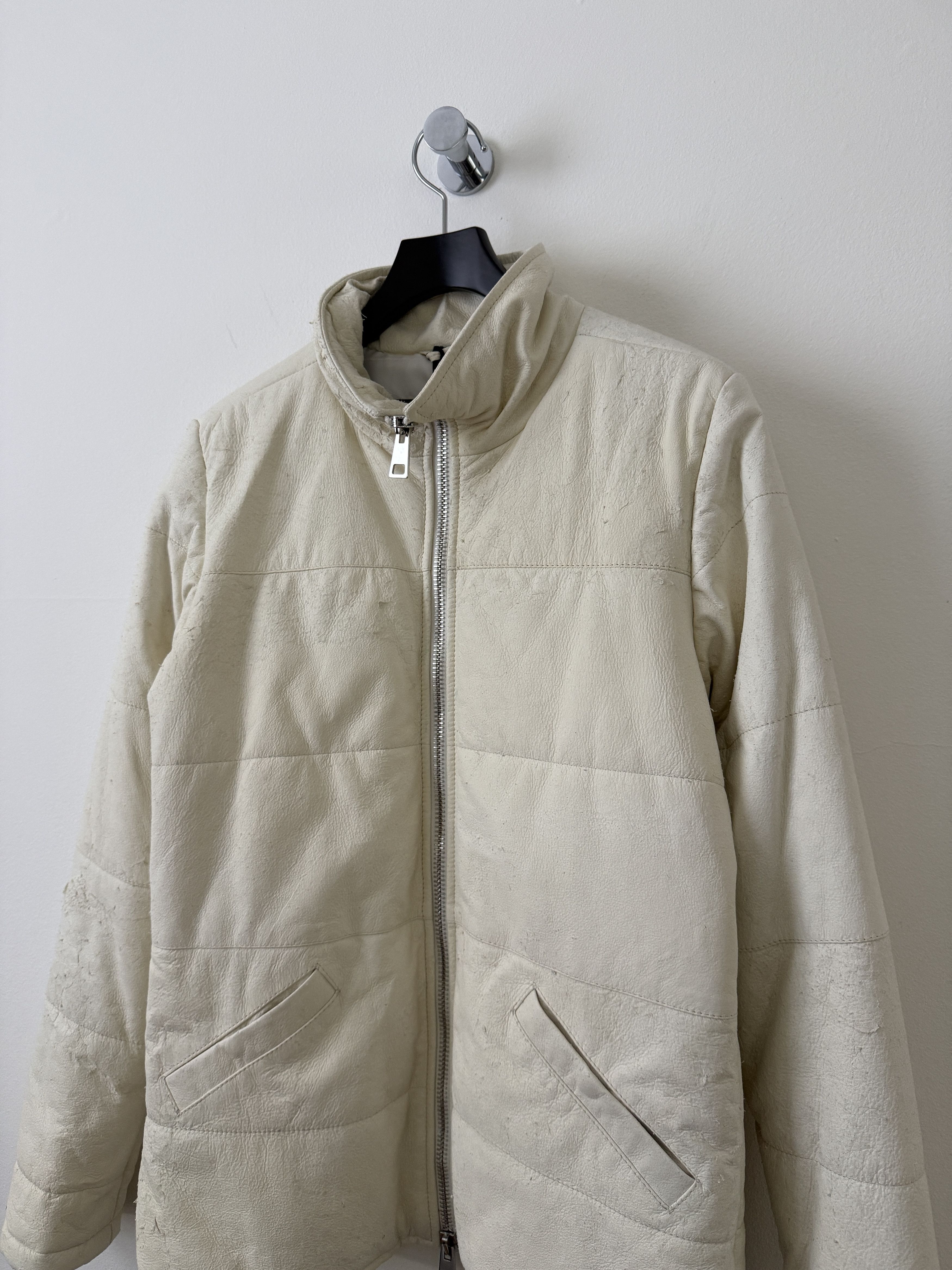 Giorgio Brato Leather Puffer Jacket Size M / US 6-8 / IT 42-44 - 6 Thumbnail