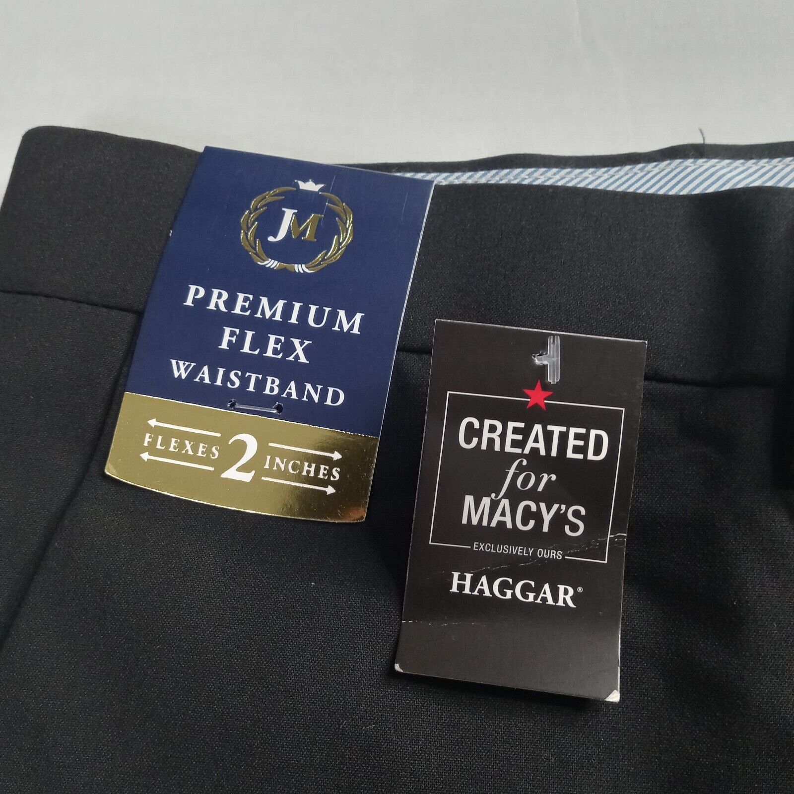 Haggar J.M. Haggar Premium Dress Pants Mens 36x32 Black Classic-Fit Size US 36 / EU 52 - 5 Thumbnail