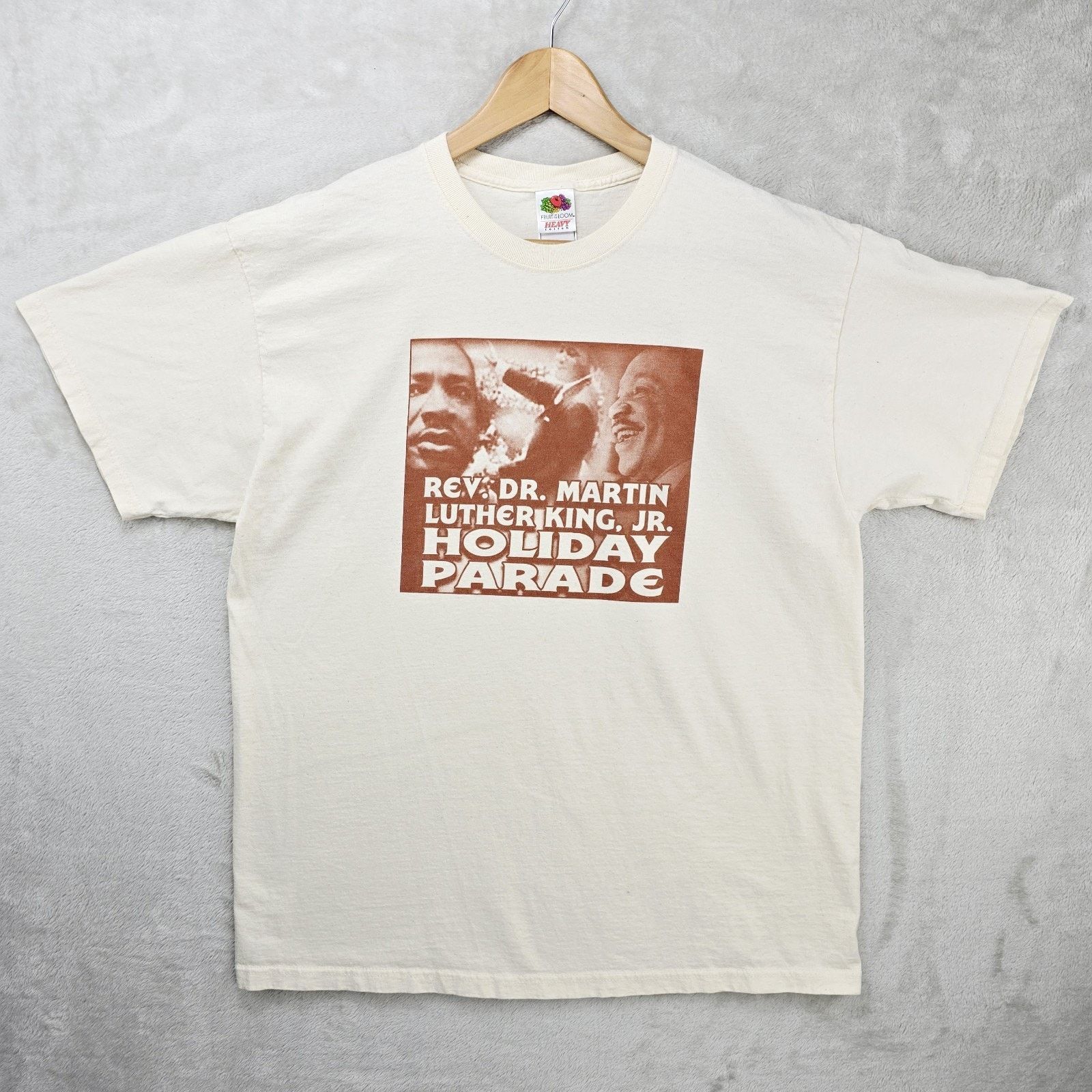 Fruit Of The Loom Martin Luther King Jr Holiday Parade Shirt XL MLK Vintage Size US XL / EU 56 / 4 - 2 Thumbnail