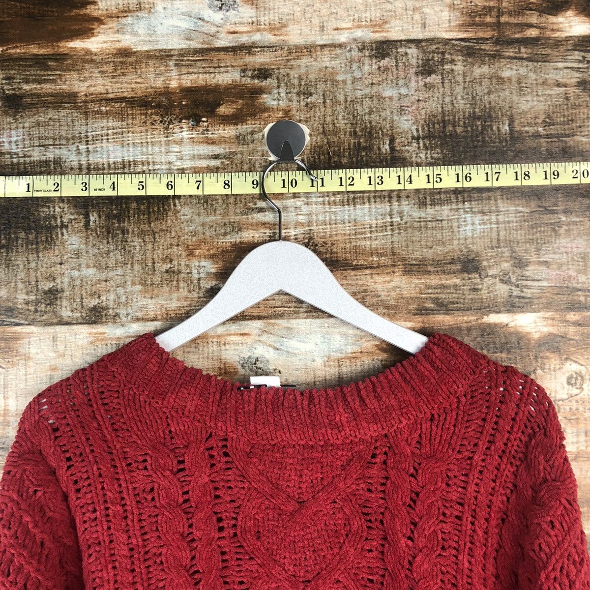 Homespun Knitwear × Japanese Brand Japanese Brand Red Knitwear #A2005 Size M / US 6-8 / IT 42-44 - 4 Thumbnail
