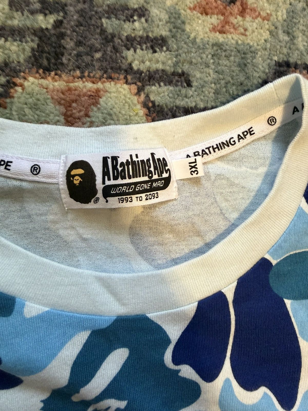 Bape Blue camo bape tee Size US XXL / EU 58 / 5 - 2 Thumbnail