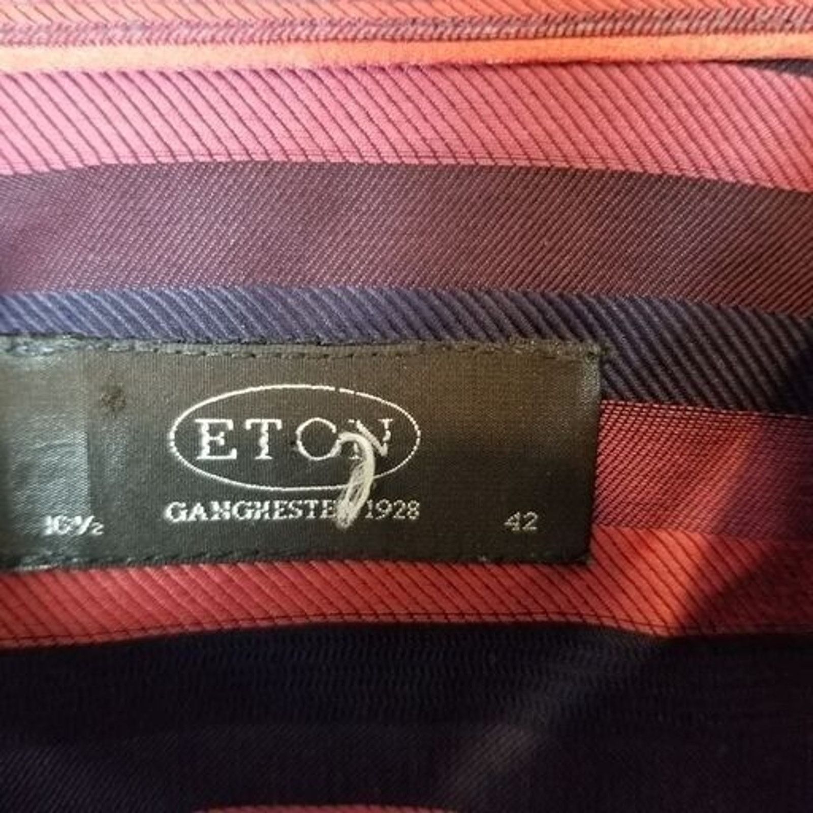 Eton ETON Mens Striped Dress Size 42 Preppy Designer Formal Size US XS / EU 42 / 0 - 7 Thumbnail