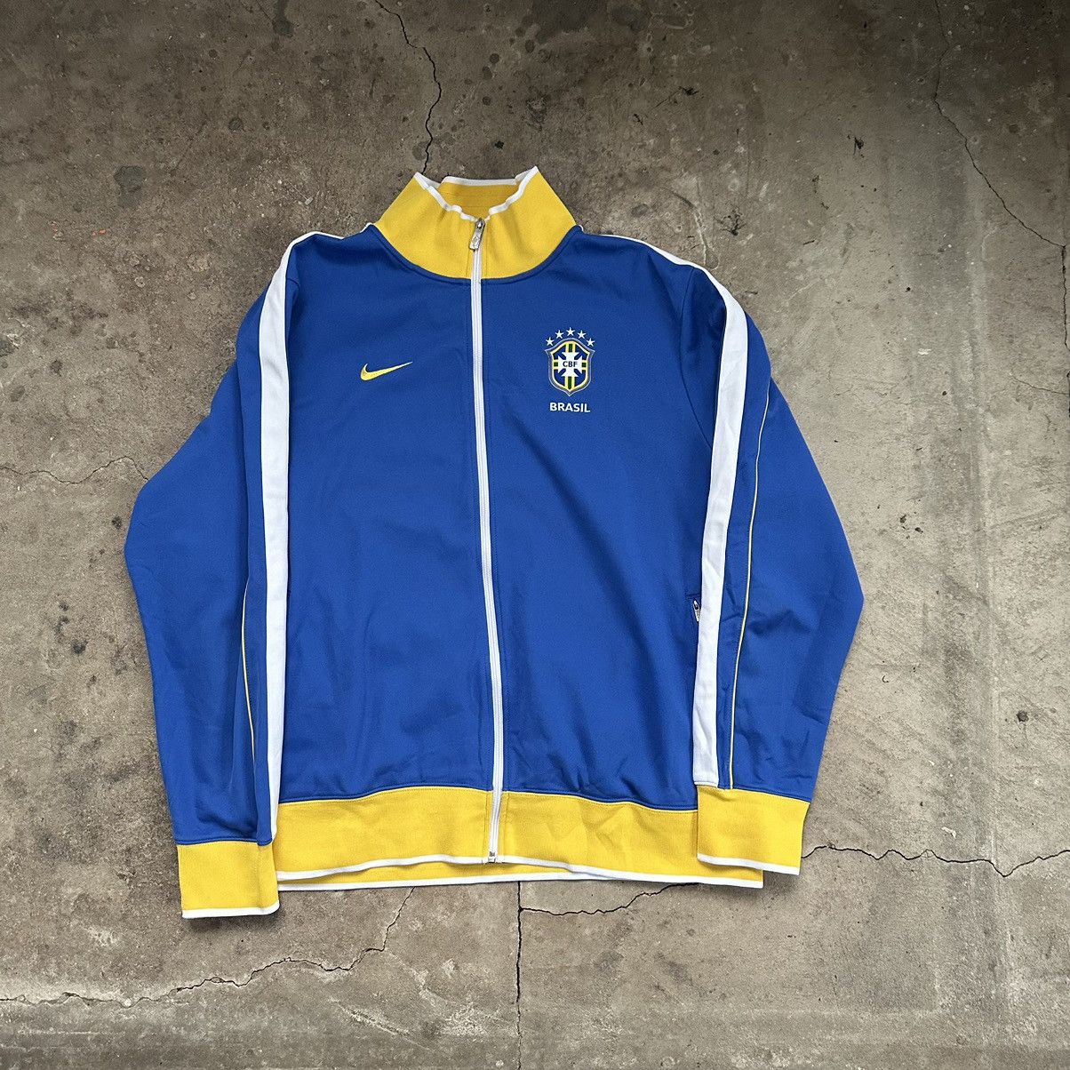 Nike CBF Brasil Brazil Futbol Soccer Full Zip Track Jacket