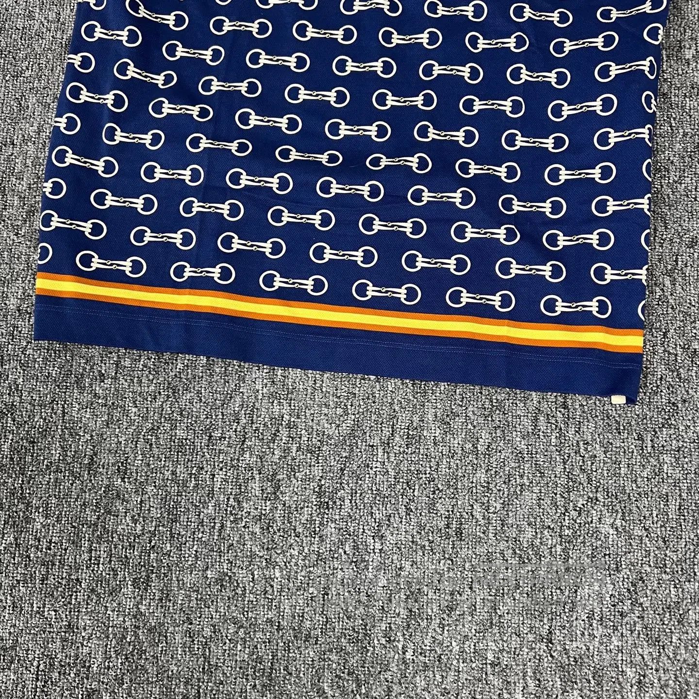 Gucci Guicci 25 New Model: Full-Print Polo Knit Short-Sleeved Sh Size US L / EU 52-54 / 3 - 4 Thumbnail