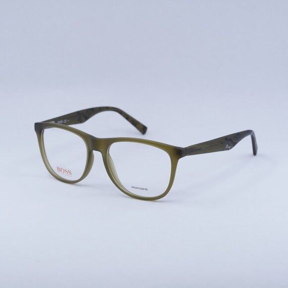 Hugo Boss New Hugo Boss BO 0218 EZE Eyeglasses - Olive Lowest price! Size ONE SIZE - 1 Thumbnail