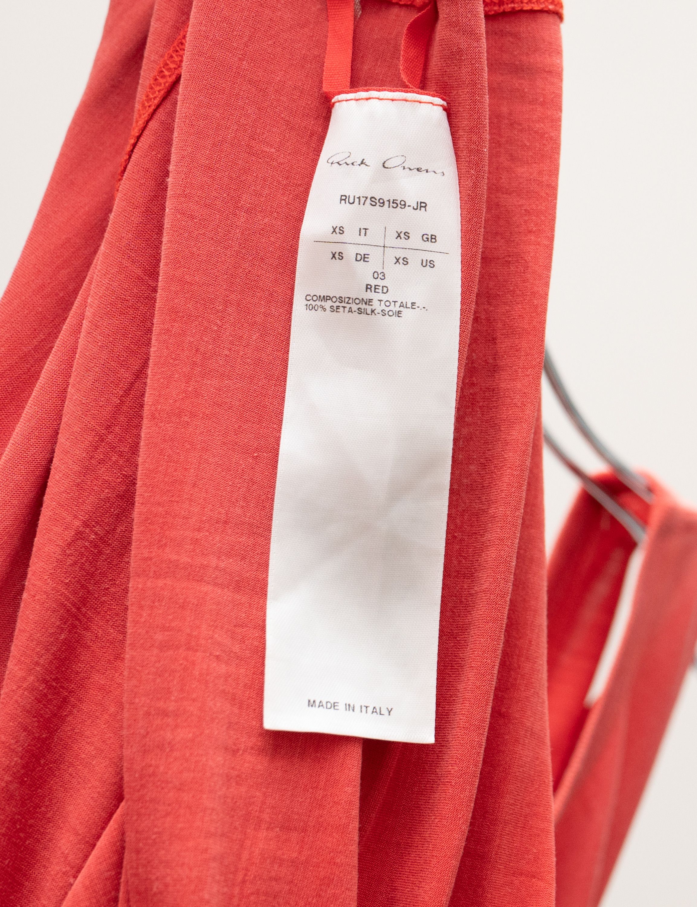 Rick Owens Rick Owens 17SS RU17S9159-JR Silk Tank Top Size US XS / EU 42 / 0 - 5 Thumbnail