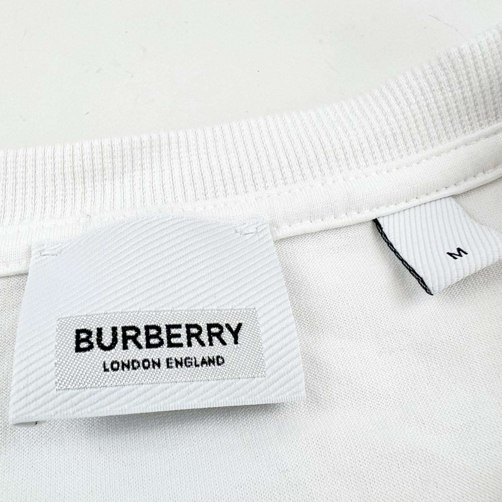 Burberry Burberry White Spellout T Shirt Size US M / EU 48-50 / 2 - 3 Thumbnail