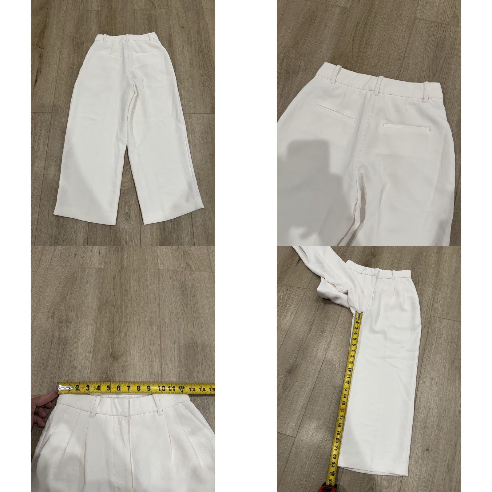 Vintage VINTAGE Wilfred Aritzia Jeans Boyfriend Size 0 White Ivory Low Rise Effortless Pant Womens Size 25" / US 0 / IT 36 - 8 Thumbnail