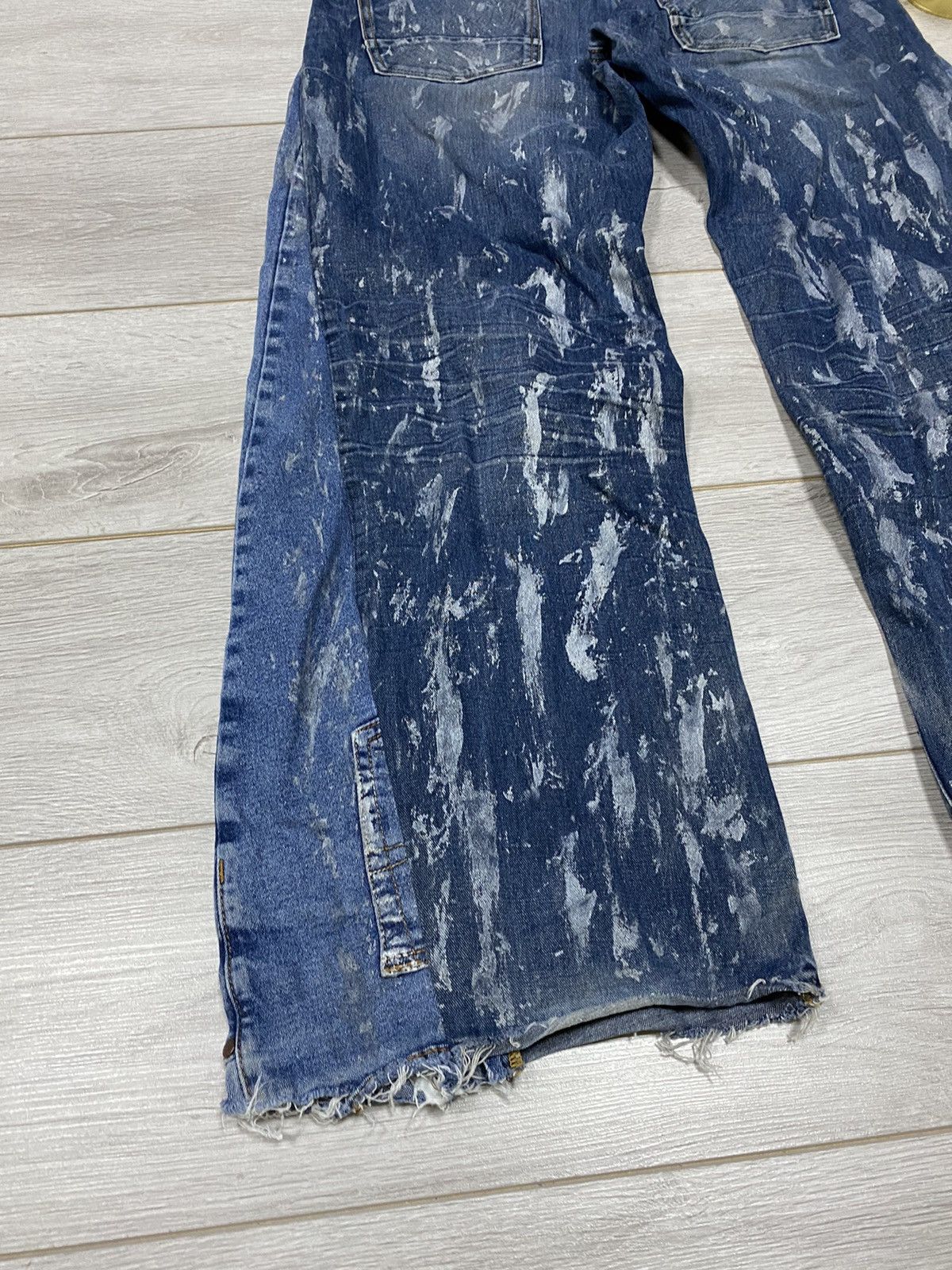 Vintage Jeans Dirty painted Pants patchwork crash thrasheddistressed Size US 35 - 8 Thumbnail