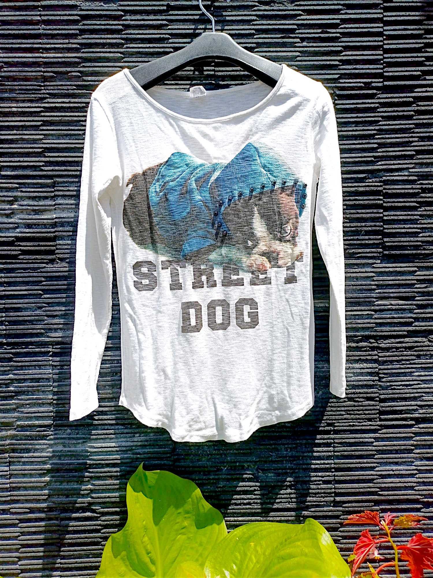 Japanese Brand MORI & STYLE Studed Street Dog Long Sleeve Tshirt Size US M / EU 48-50 / 2 - 18 Thumbnail