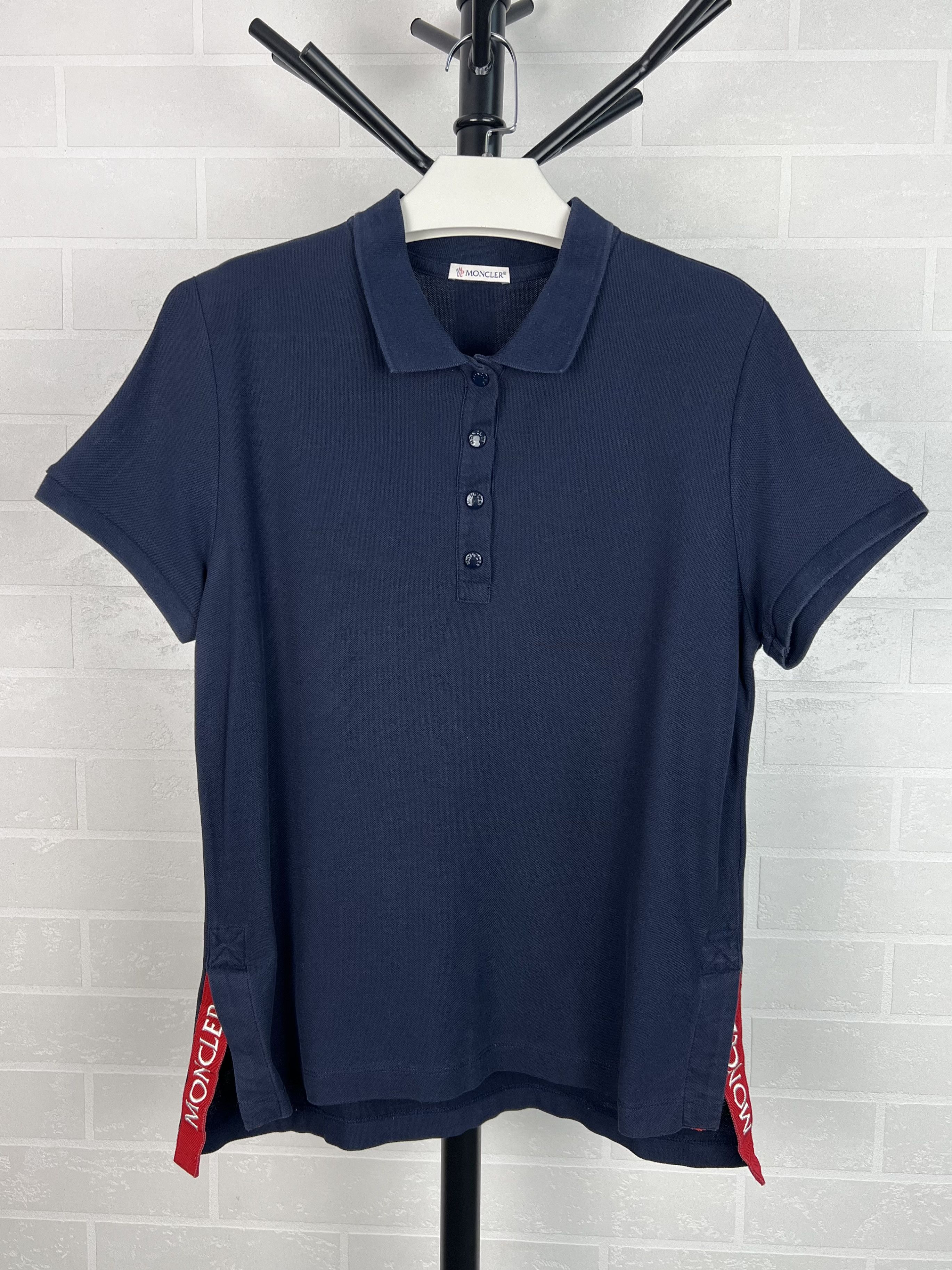 Moncler MONCLER Polo Shirt Cotton Short Sleeve Slim 4 Button Side Size US S / EU 44-46 / 1 - 1 Thumbnail