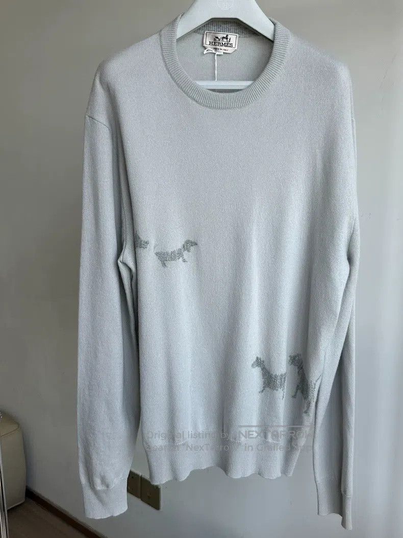 Hermes Hermes 25 Spring/Summer men's cashmere long sleeve knitwea Size US XL / EU 56 / 4 - 1 Thumbnail