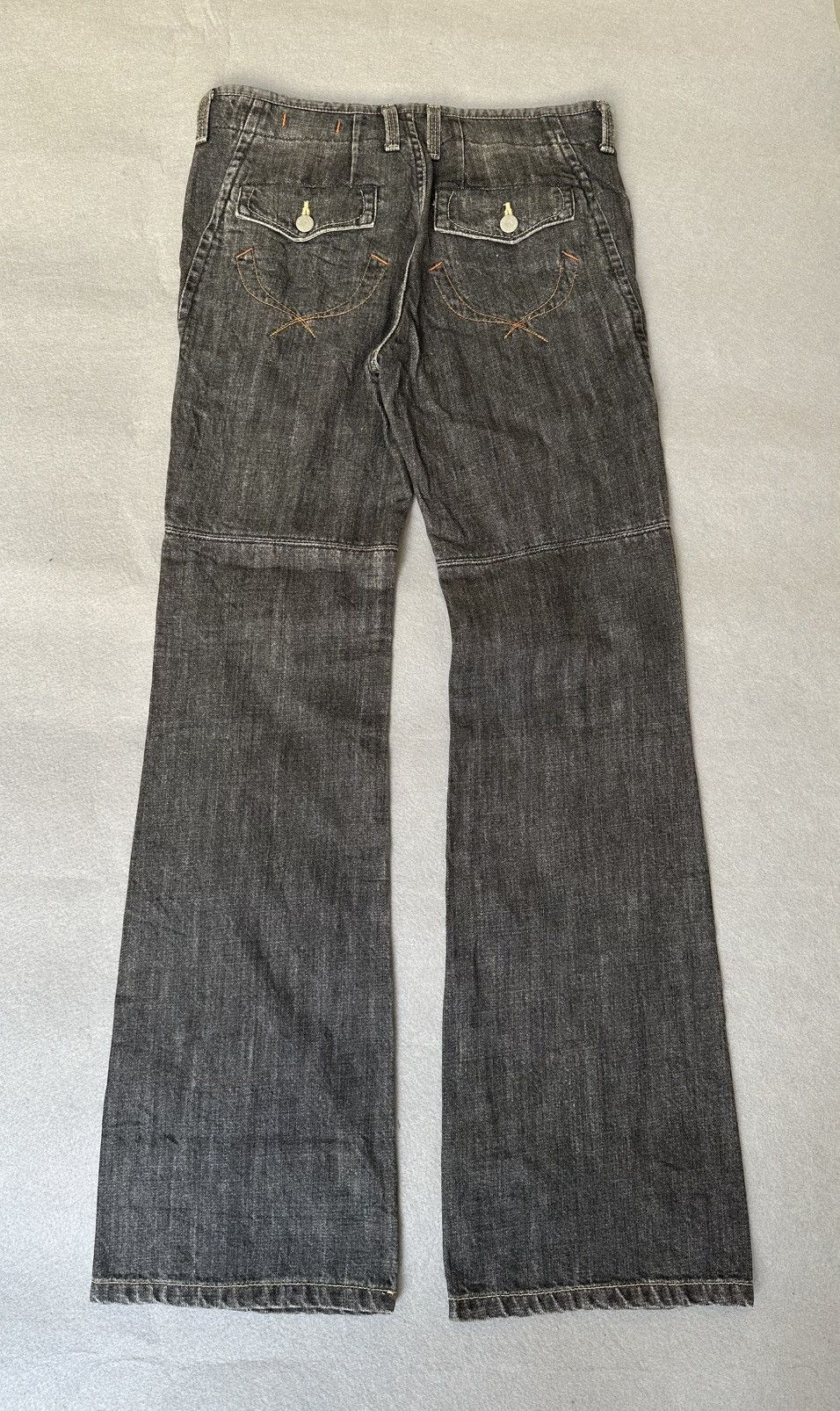 Japanese Brand FLARE Sweet Camel Jeans Size 30" / US 8 / IT 44 - 2 Thumbnail