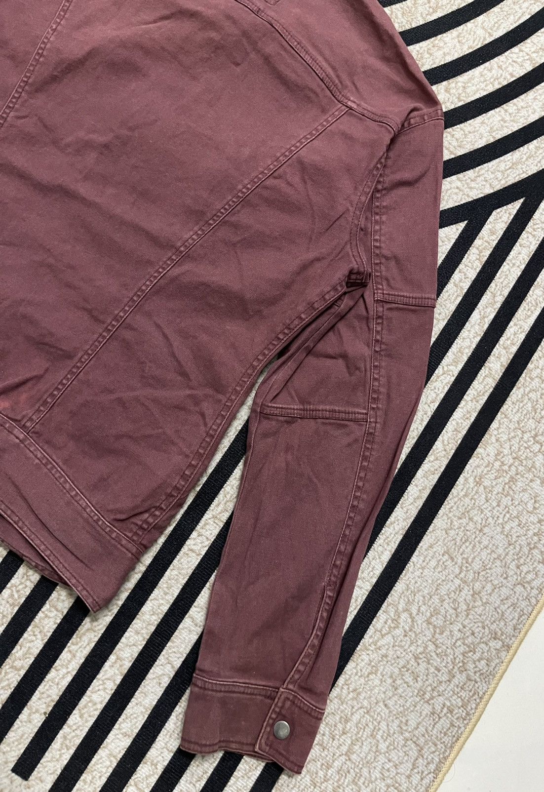 Dickies × Vintage 2000s DICKIES RED ZIPPER BIKER JACKET FADED Size US L / EU 52-54 / 3 - 13 Thumbnail