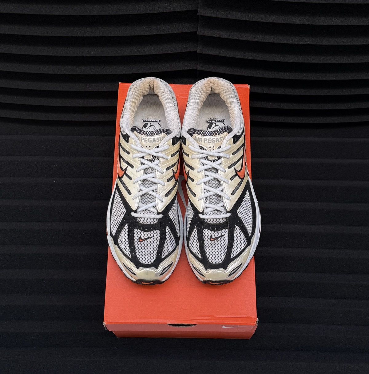 Nike Air Pegasus 2K5 OG 2005 Vintage Orange Running Shoes Rare Size US 10.5 / EU 43-44 - 6 Thumbnail