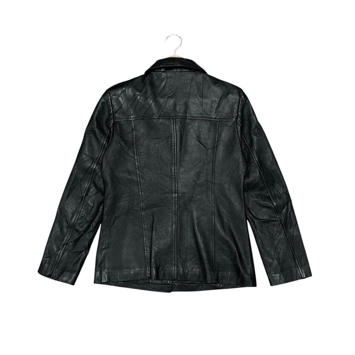 Vintage Vintage 90s Pattern United Sheepskin Leather Motor Jacket Size US XS / EU 42 / 0 - 4 Thumbnail