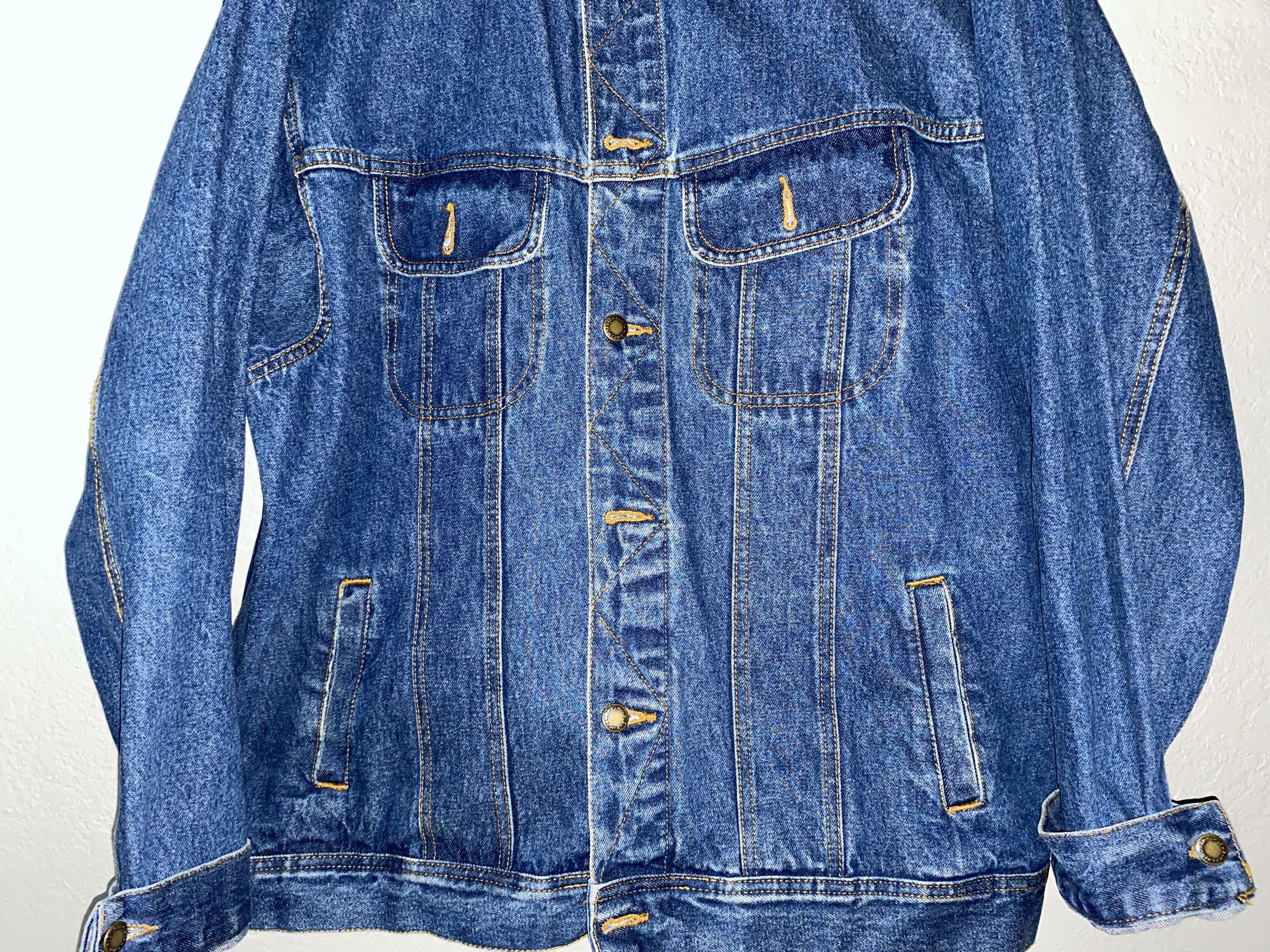 Wrangler Wrangler Rugged Wear Denim Jean JACKET Coat 2XL cowboy USA Size US XXL / EU 58 / 5 - 3 Thumbnail