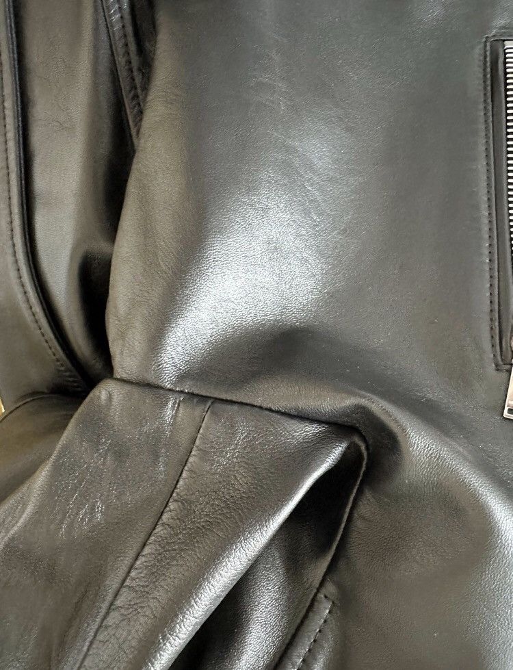 Saint Laurent Paris × Yves Saint Laurent Saint Laurent 2024 L01 new motorcycle leather jacket Size US M / EU 48-50 / 2 - 2 Thumbnail